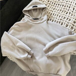 Essentials Hooded Pullover in Light Taupe. Paid 95 originally